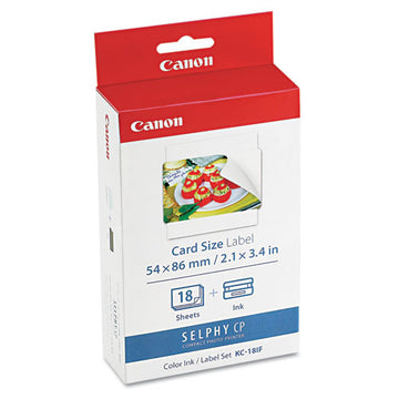 Canon® 7741a001 (kc-18if) Ink-label Combo, Black-tri-color freeshipping - TVN Wholesale